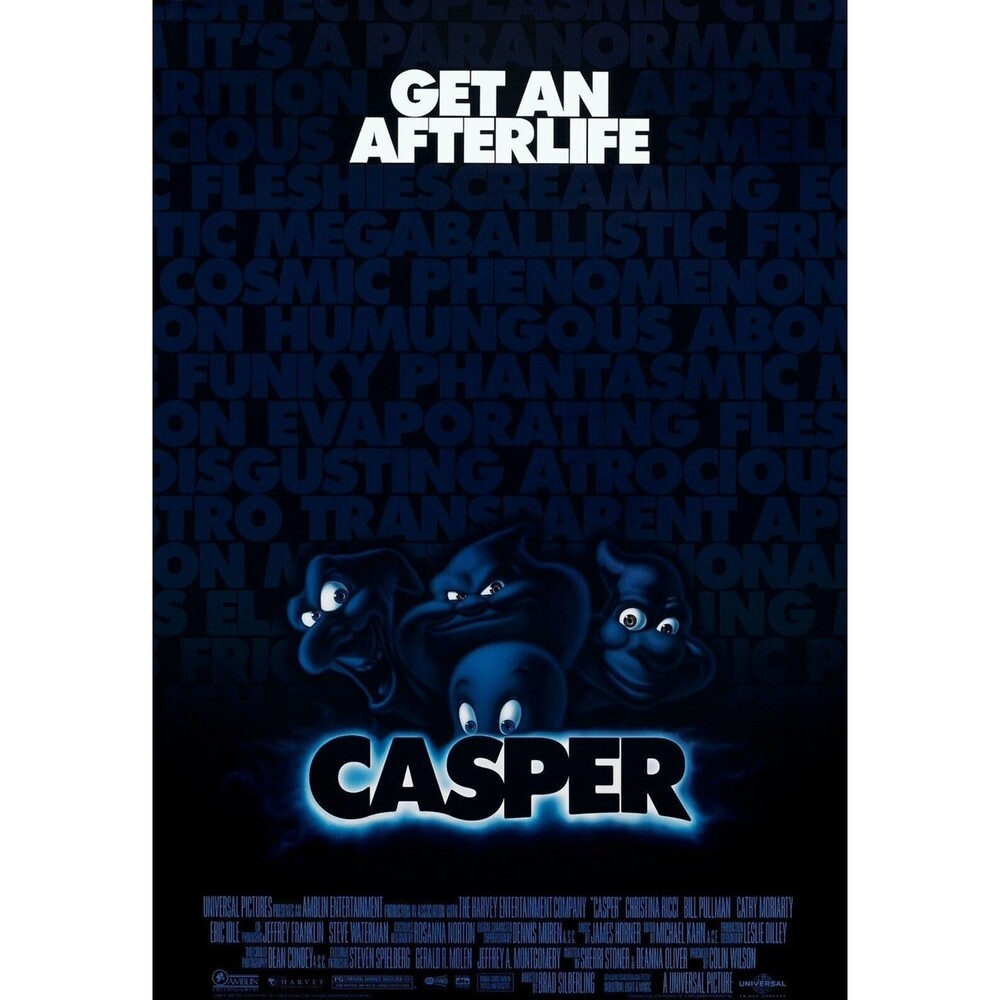 Casper (VHS, 1995) TESTED Tape And Generic Cover